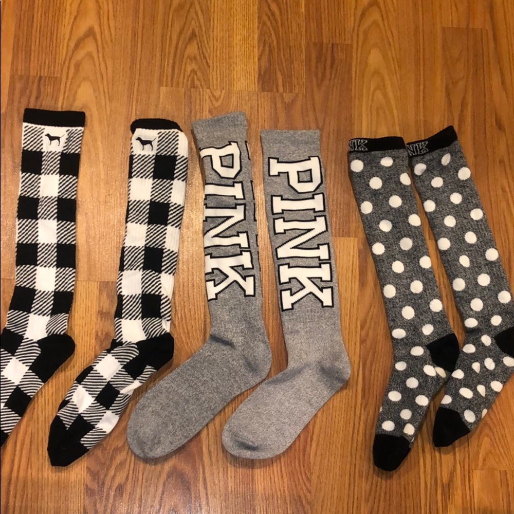 Pink/Victoria secret socks